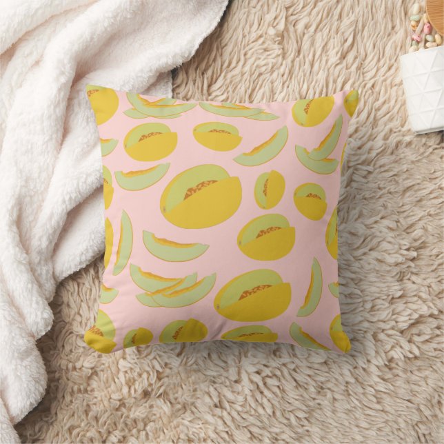 Cojín Decorativo Melones Honeydew Patrón de Frutas (Manta)