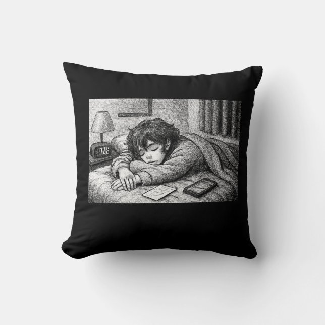 Cojín Decorativo Melting Into Bed • Aesthetic Throw Pillow (Anverso)