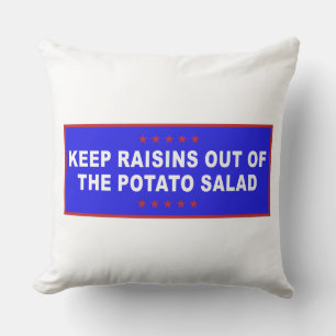 Cojín Decorativo Meme divertido de ensalada de papas