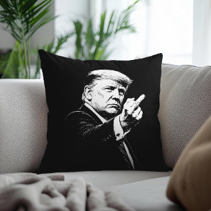 Cojín Decorativo Meme Divertido Dedo Medio Trump 2026