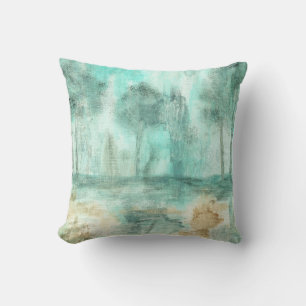 Cojín Decorativo Memoria, pintura abstracta del arte de los árboles