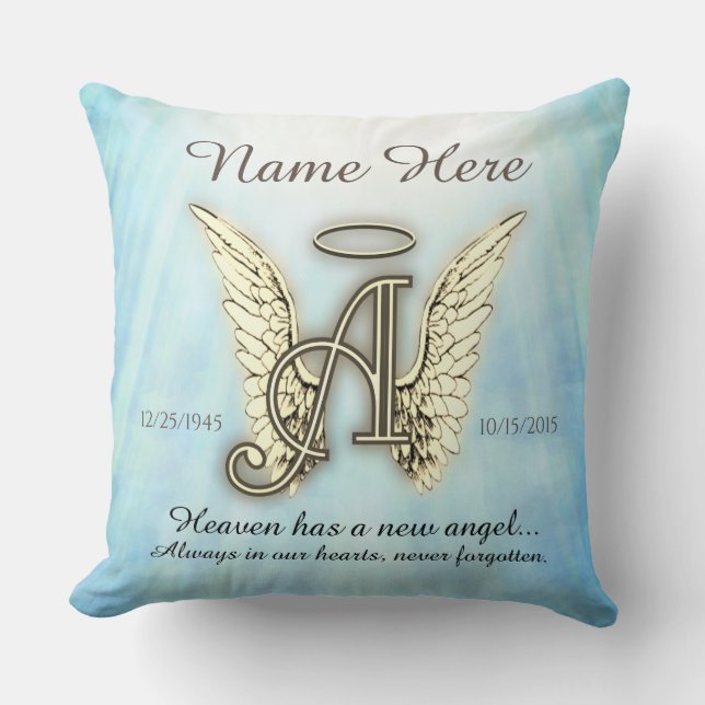Cojín Decorativo Memorial Angel Wings Pillow (Anverso)