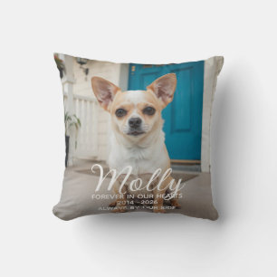 Cojín Decorativo Memorial de Perro Personalizado Pérdida de Mascota