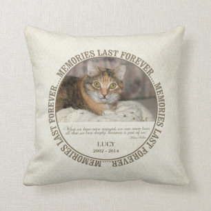 Cojín Decorativo Memorial - Pérdida de Personalizado Mascota Foto /
