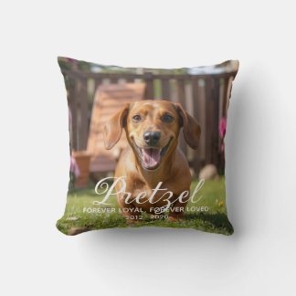Cojín Decorativo Memorial Personalizado para Perros Pérdida de Masc