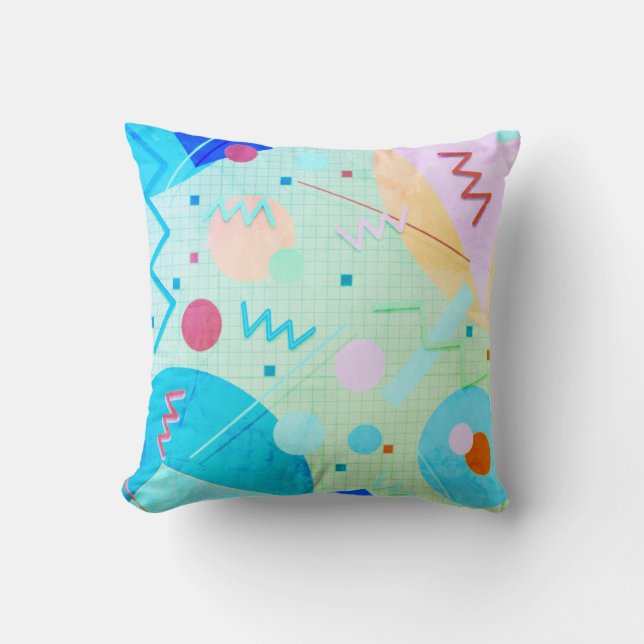 Cojín Decorativo Memphis #82 Greenleaf (Anverso)