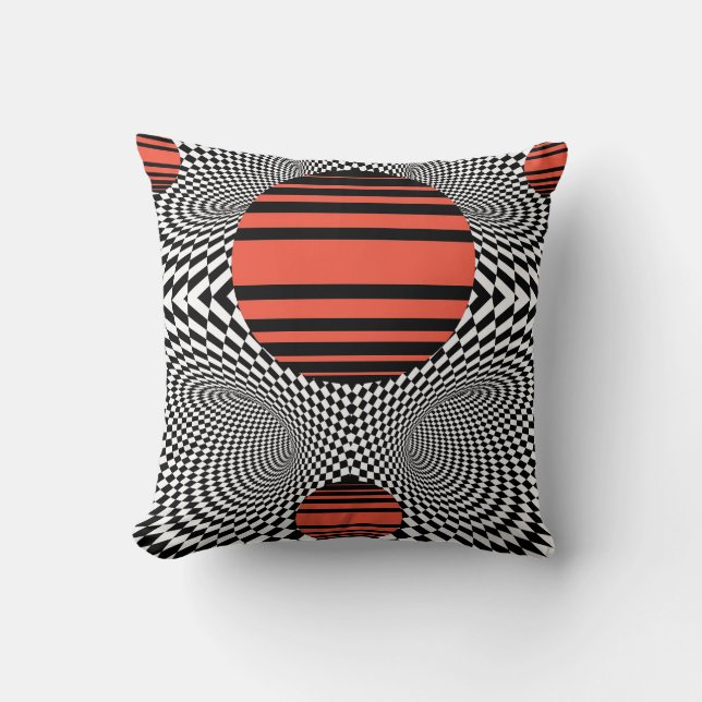 Cojín Decorativo Memphis OpArt (Anverso)