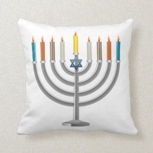 Cojín Decorativo Menorá de Janucá