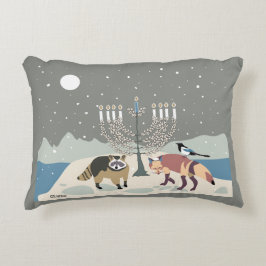 Cojín Decorativo Menorah sabio de JÁNUCA de la vida del desierto