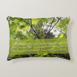 Cojín Decorativo Mensaje ambiental Maple Sapling Accent Pillow