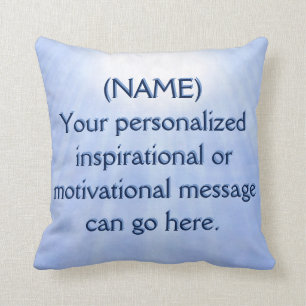 Cojín Decorativo Mensaje de motivación personalizado