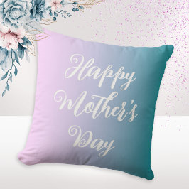 Cojín Decorativo Mensaje de Personalizado del Día de la Madre de la