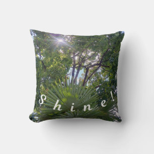 Cojín Decorativo Mensaje inspirador: ¡Brilla!