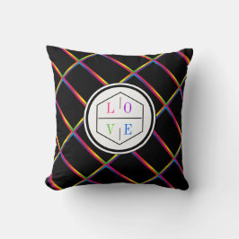 Cojín Decorativo Mensaje sutil de arcoíris