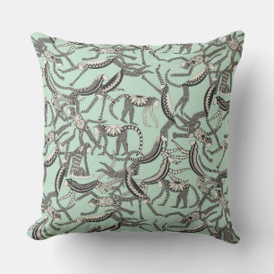 Cojín Decorativo menta de mono