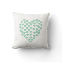 Menta del corazón de los corazones en blanco