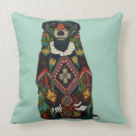 Cojín Decorativo menta del oso del sol