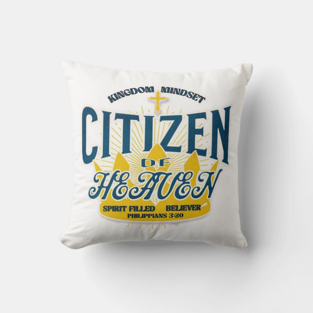 Cojín Decorativo Mentalidad del Reino (Anverso)