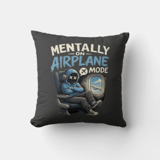 Cojín Decorativo Mentally On Airplane Mode Shirt Funny Anime boy