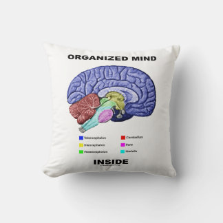 Cojín Decorativo Mente organizada interior (actitud cerebral anatóm
