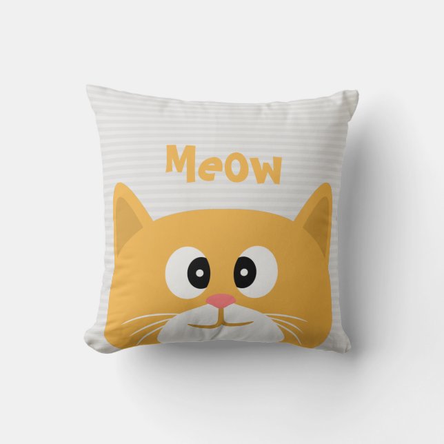 Cojín Decorativo Meow (Anverso)