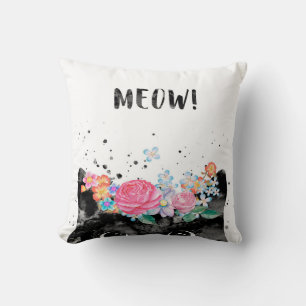Cojín Decorativo Meow Peeking Cat, Gato Gatito Gato Gato Gatito Ama