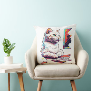 Cojín Decorativo Meowtastic Coder