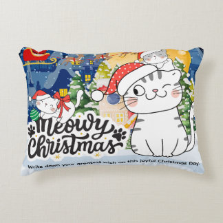 Cojín Decorativo Meowy Christmas