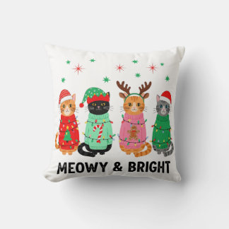Cojín Decorativo Meowy Navidades Cat