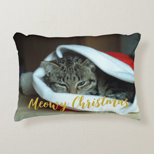 Cojín Decorativo Meowy Navidades Cat (Anverso)