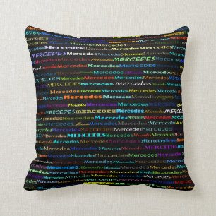 Cojín decorativo Mercedes Text Design I