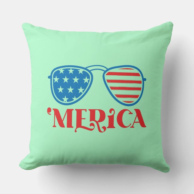 Cojín Decorativo 'Merica - 4 de julio (Anverso)