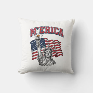 Cojín Decorativo MERICA Vintage Libertad Patriótica