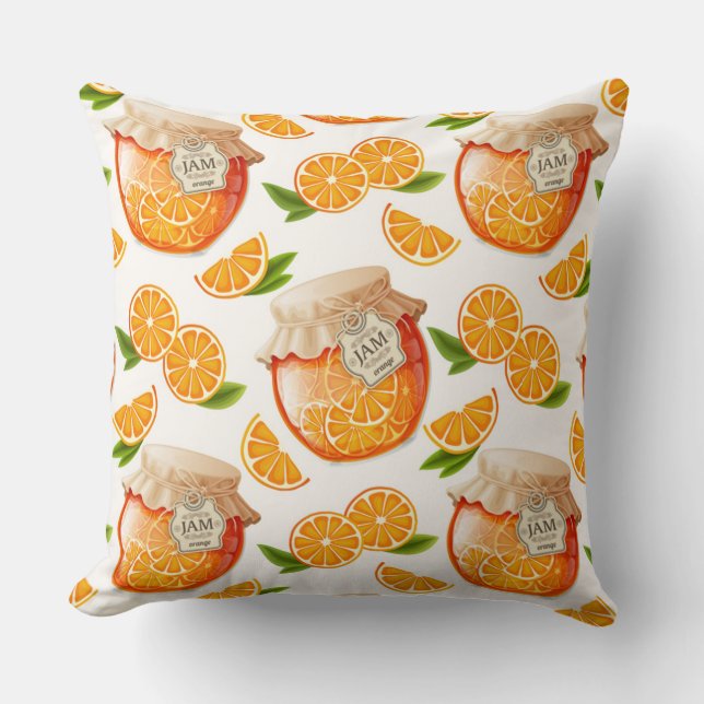 Cojín Decorativo Mermelada de Naranja (Anverso)