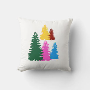 Cojín Decorativo Merry & Bright Pillow - Vibrante Árbol de Navidad