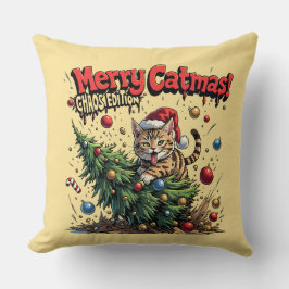 Cojín Decorativo Merry Catmas – Chaos Edition
