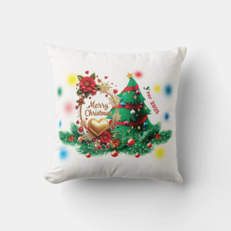 Cojín Decorativo Merry Christmas 2025 Pillow