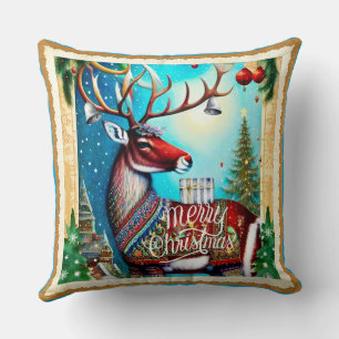 COJÍN DECORATIVO MERRY CHRISTMAS DEER