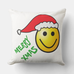 COJÍN DECORATIVO MERRY CHRISTMAS FACE SANTA