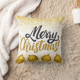 Cojín Decorativo Merry Christmas Holiday Party Glitter