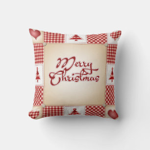 Cojín Decorativo Merry Christmas Patchwork Pillow
