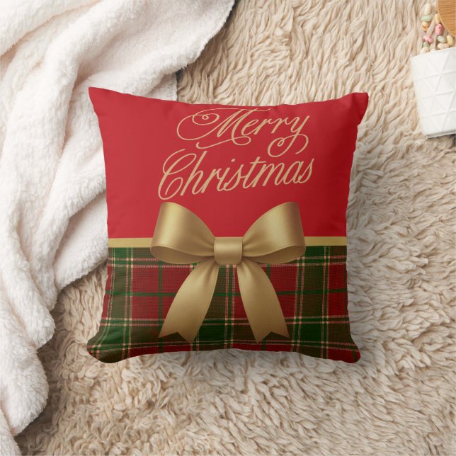 Cojín Decorativo Merry Christmas Plaid Gift (Manta)