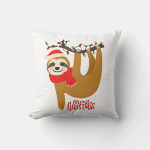 Cojín Decorativo Merry Christmas Sloth