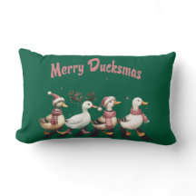 Cojín decorativo Merry Ducksmas navidades