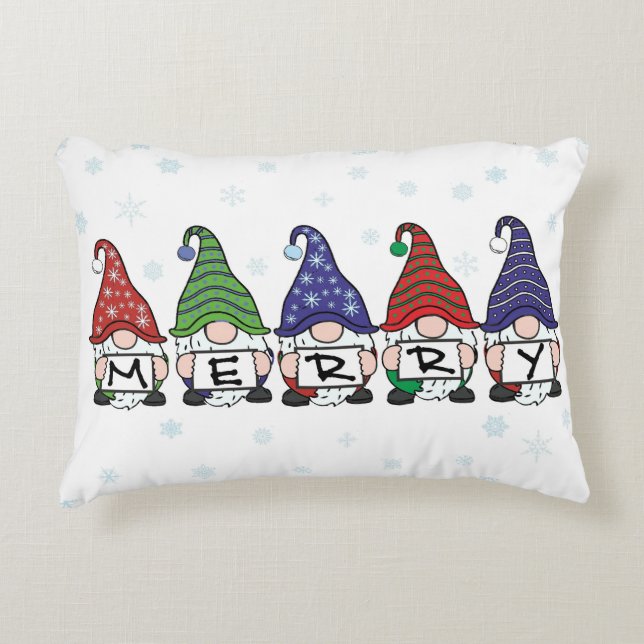 Cojín Decorativo Merry Gnomes (Anverso)