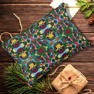 COJÍN DECORATIVO MERRY NAVIDAD NEUROGRÁFICA Y NEGRO