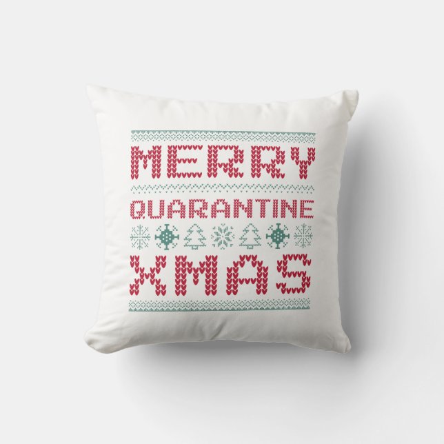 Cojín Decorativo Merry Quarantine Xmas (Anverso)