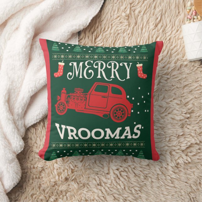 COJÍN DECORATIVO MERRY VROOMAS - NAVIDADES MUY SUCIOS (Manta)