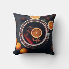 Cojín Decorativo Merry y Mulled | Bebida navideña acogedora
