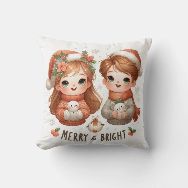 Cojín Decorativo Merry y Pillow brillante (Anverso)